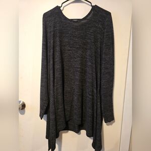 Torrid Charcoal Super Soft Plush Top Lattice V-back - Size 3